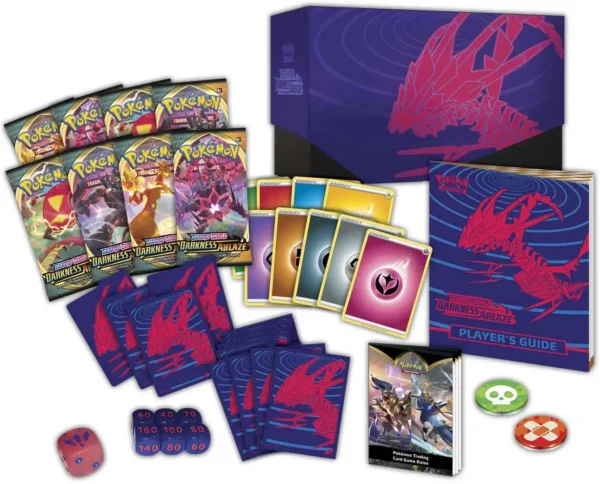 Pokemon Sword & Shield Darkness Ablaze Eternatus Elite Trainer Box [8 Booster Packs, 65 Card Sleeves, 45 Energy Cards & More]