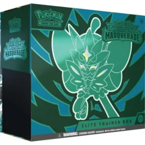 Pokemon Scarlet & Violet Twilight Masquerade Elite Trainer Box [9 Booster Packs, 1 Foil Promo Card, 65 Card Sleeves & More]