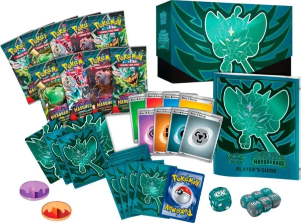 Pokemon Scarlet & Violet Twilight Masquerade Elite Trainer Box [9 Booster Packs, 1 Foil Promo Card, 65 Card Sleeves & More]