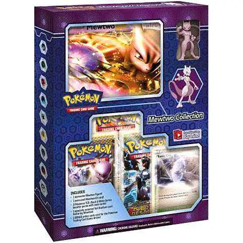Pokemon Black & White Next Destinies Mewtwo Collection Box [3 Booster Packs, Oversize Card & Figure!]